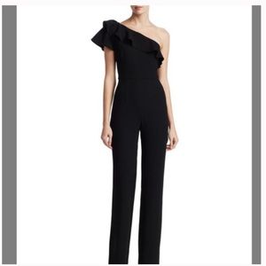 Monique Lhuillier Black Jumpsuit sz 10